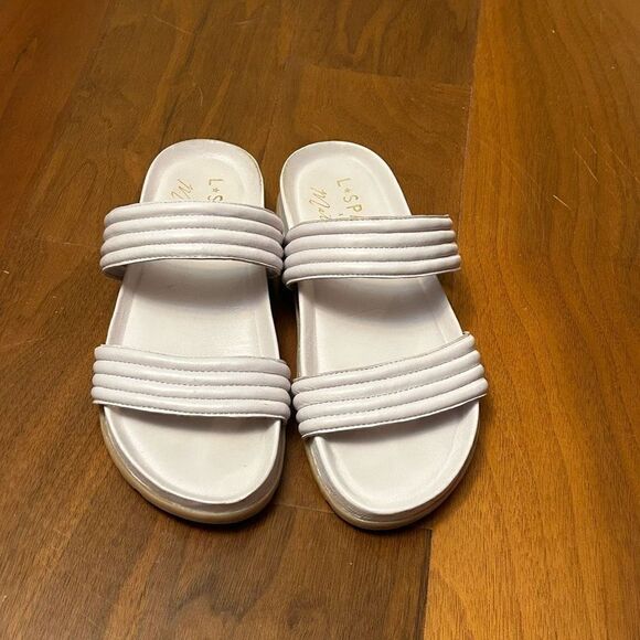 Matisse L Space lavender slide slip on sandals in size 6 - Picture 1 of 4